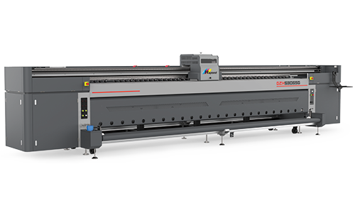 Large-format solvent printer for banner and large media printing