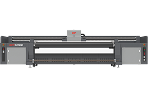 UV hybrid inkjet printer for rigid and flexible printing